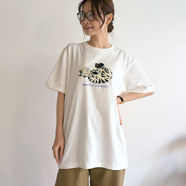 青井わにコラボ　ビッグTシャツ（中島敦）：着用イメージ1