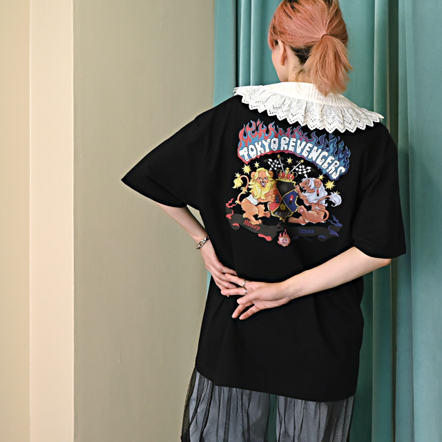 東京リベンジャーズ｜Ms LUTRAコラボ　ビッグTシャツ（マイキーとイザナ）：イメージ1