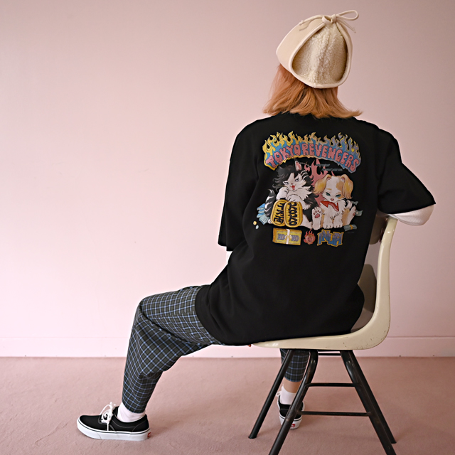 東京リベンジャーズ｜Ms LUTRAコラボ　ビッグTシャツ（乾と九井）：イメージ1